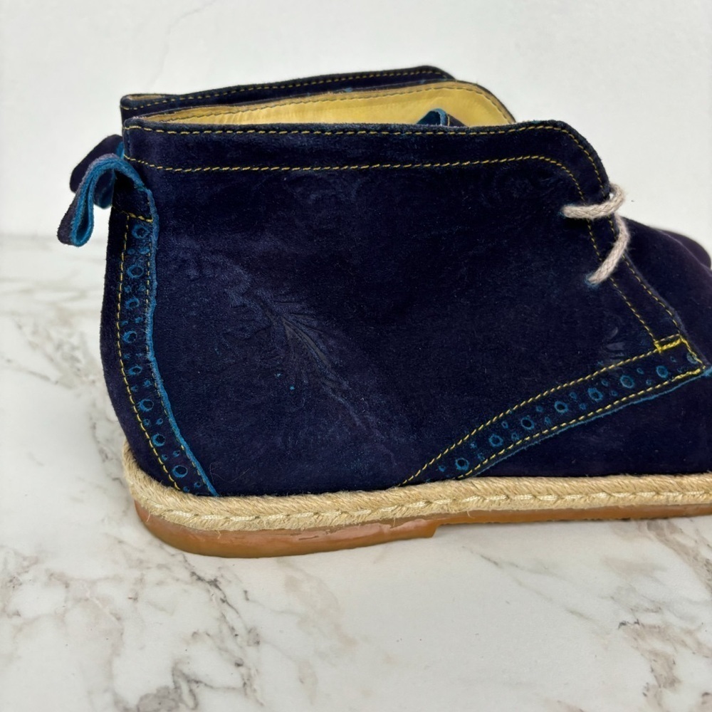 Robert Graham Men's Navy Blur Kamiko Chukka Boot Sz 12 - Picture 3 of 12